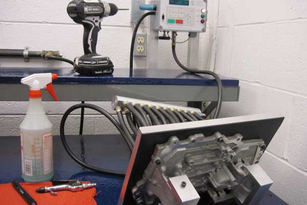 leak testing jigs and fixtures