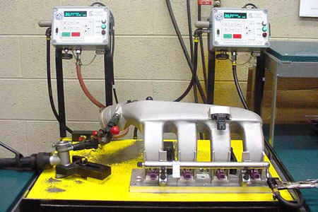 Leak test jigs fixtures